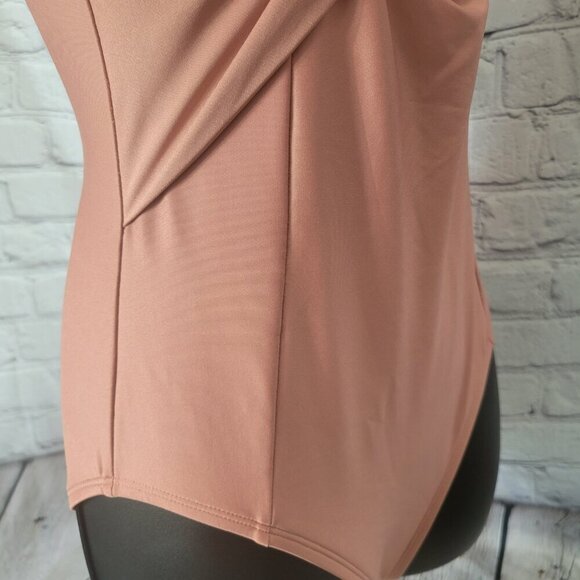 DKNY Peek-a-Boo Twist One-Piece Swimsuit - Picture 3 of 7